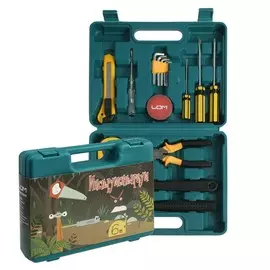 Набор инструментов в кейсе lom, универсальный, подарочная упаковка, 15 предметов
