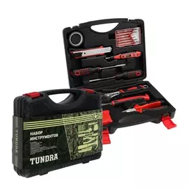 Набор инструментов в кейсе tundra, подарочная упаковка, универсальный, 15 предметов