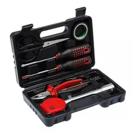 Набор инструментов в кейсе тундра, универсальный, 8 предметов