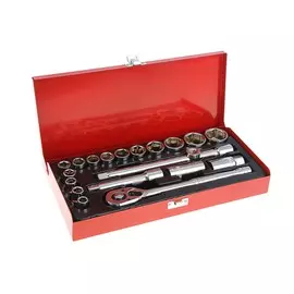 Набор инструментов в металлическом кейсе tundra, автомобильный, crv, 1/2