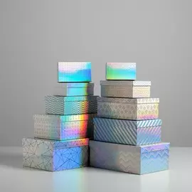 Набор иридисцентных коробок 10 в 1