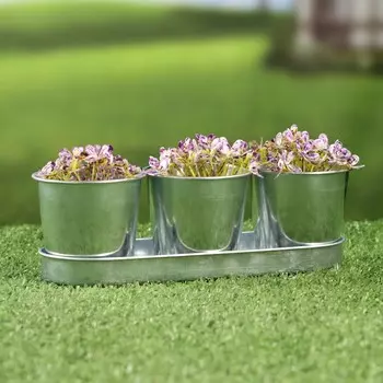 Набор кашпо на подставке