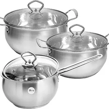 Набор кастрюль из нержавеющей