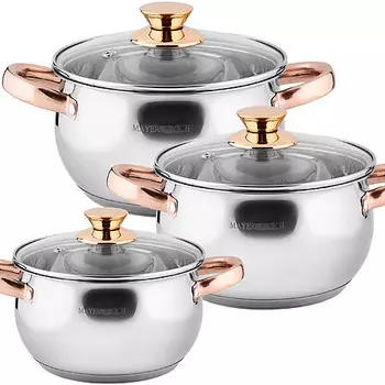 Набор кастрюль из нержавеющей