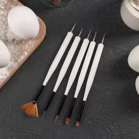 Набор кондитерских кисточек для декорирования доляна