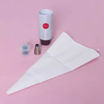 Набор кондитерский для капкейков доляна, кондитерский мешок 1 шт., насадка 2 шт., форма 50 шт.