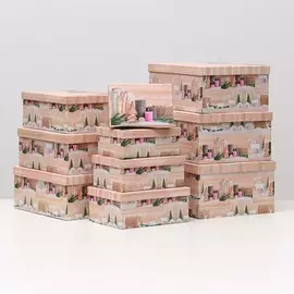 Набор коробок 10 в 1 прямоугольный