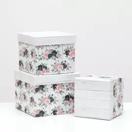 Набор коробок 3 в 1, 20.5 x 20.5 x 16.5 - 15.5 x 15.5 x 14.5 см