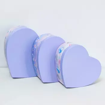 Набор подарочных коробок сердце 3 в 1, l:30.527.513.5 m:27.52411.5 s:24.52110 см