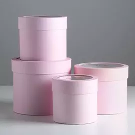 Набор коробок с pvc-окном 4 в 1