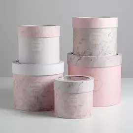 Набор коробок с pvc-окном 5 в 1