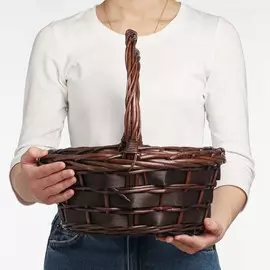 Набор корзин, 2 шт, 33×14/33 см, 28×13/28 см, ива