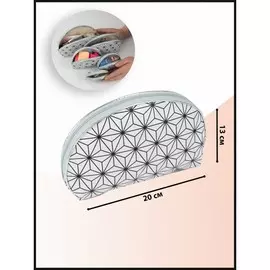 Набор косметичек на молниях, 5 в 1, цвет серый