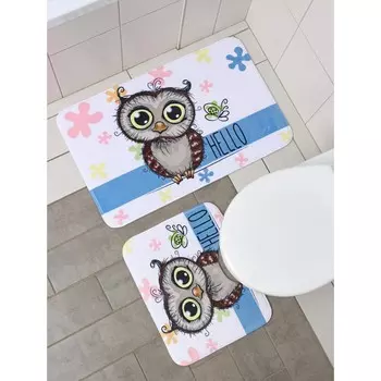 Набор ковриков для ванной и туалета доляна