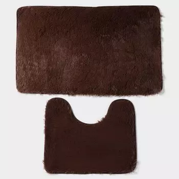 Набор ковриков для ванной и туалета доляна