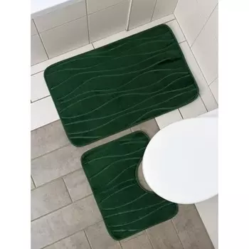 Набор ковриков для ванной и туалета доляна