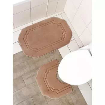 Набор ковриков для ванной и туалета доляна