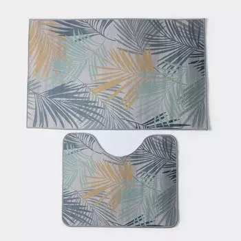 Набор ковриков для ванной и туалета доляна