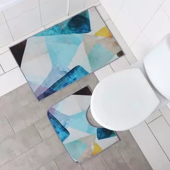 Набор ковриков для ванной и туалета доляна