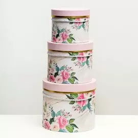 Набор круглых коробок 3 в 1,