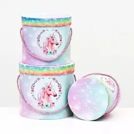 Набор круглых коробок 3 в 1