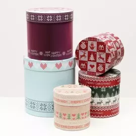 Набор круглых коробок 5 в 1