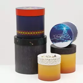 Набор круглых коробок 5 в 1