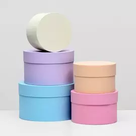 Набор круглых коробок 5 в 1