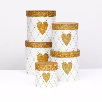 Набор круглых коробок 5в1