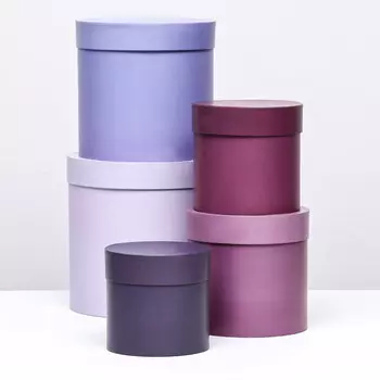 Набор круглых коробок №87, 5 в 1