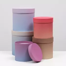 Набор круглых подарочных коробок 5 в 1