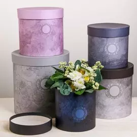 Набор круглых подарочных коробок 5 в 1