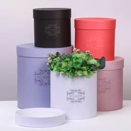 Набор круглых подарочных коробок 5 в 1