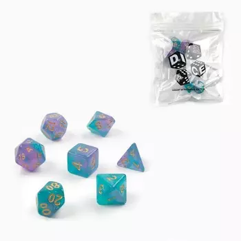 Кубики - дайсы для днд, набор 7 шт.