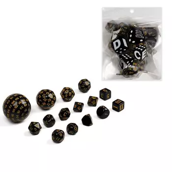 Кубики - дайсы для днд, набор 15 шт.