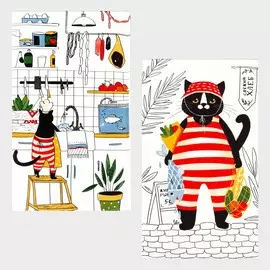 Набор кухонных полотенец