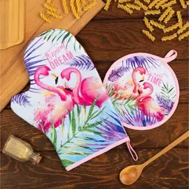 Набор кухонный варежка прихватка