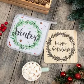 Набор кухонный подставка прихватка