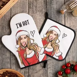 Набор кухонный варежка прихватка