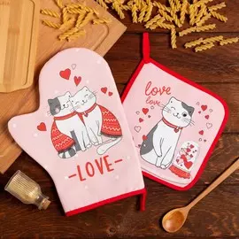 Набор кухонный варежка прихватка