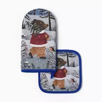 Набор кухонный варежка прихватка