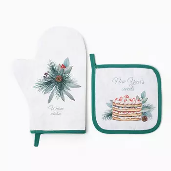 Набор кухонный варежка прихватка