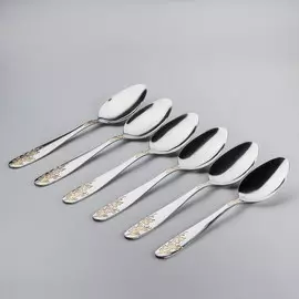 Набор столовых ложек из нержавеющей стали доляна