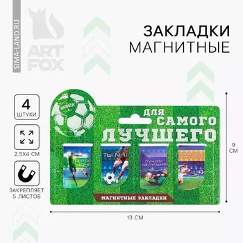Набор магнитных закладок на подложке