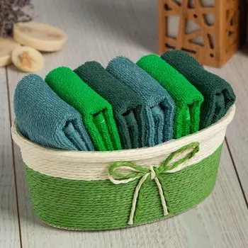 Набор махровых декоративных салфеток