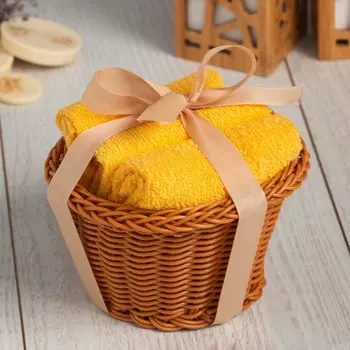 Набор махровых декоративных салфеток