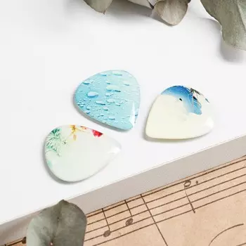 Набор медиаторв в футляре music life, 3 шт, восток