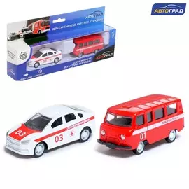 Набор металлических машин