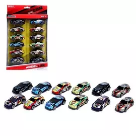 Набор металлических машин speed, 12 штук, масштаб 1:64