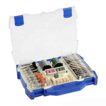 Набор мини-насадок для гравера тундра, круги, щетки, шарошки, диски, паста, 3.2 мм, 100 шт.